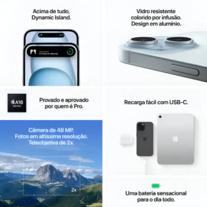 iPhone 15 128GB — Preto